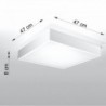 Luminária de Teto CANTE Branco IP20 LED 36W 3000Lm Branco Quente - SOL-SL.0606 - 8445152079863