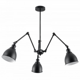 Luminária de Teto STARK SHADE Preto/Branco IP20 3x E-27 Sem Lâmpada - SOL-SL.0614 - 8445152081491