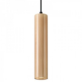 Luminária Suspensa Linho Preto/Madeira IP20 1x GU10 Sem Lâmpada - SOL-SL.0636 - 8445152078835