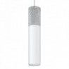 Luminária Suspensa BORGIO Cinzento/Branco IP20 1x GU10 Sem Lâmpada - SOL-SL.0647 - 8445152078088