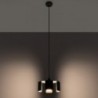 Luminária Suspensa Tulipa Preto IP20 1x E27 Sem Lâmpada - SOL-SL.0667 - 8445152079481