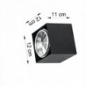 Luminária de Teto BLAKE Preto IP20 1x GU10 Sem Lâmpada - SOL-SL.0700 - 8445152079832