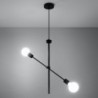 Luminária Suspensa CONCEPT Preto IP20 2x E27 Sem Lâmpada - SOL-SL.0711 - 8445152078200