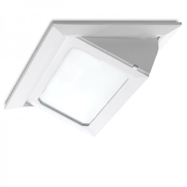 Led Downlight Rectangular Inclinável SMD3030 30W 3300lm 40000H Branco Quente - LM-3016-WW - 8445152082788